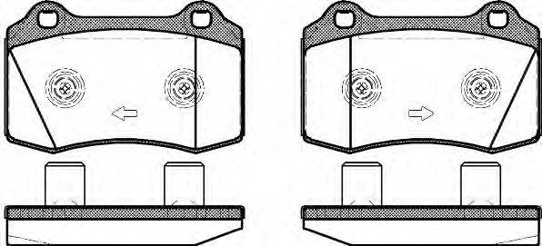 Комплект тормозных колодок, дисковый тормоз REMSA 043458