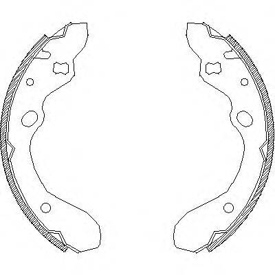 Комплект тормозных колодок REMSA 4643.00