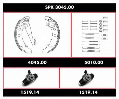 Комплект тормозов, барабанный тормозной механизм REMSA SPK 3045.00