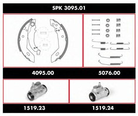 Комплект тормозов, барабанный тормозной механизм REMSA SPK 3095.01