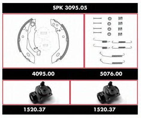 Комплект тормозов, барабанный тормозной механизм REMSA SPK 3095.05