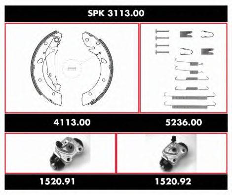 Комплект тормозов, барабанный тормозной механизм REMSA SPK 3113.00