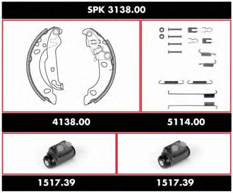 Комплект тормозов, барабанный тормозной механизм REMSA SPK 3138.00