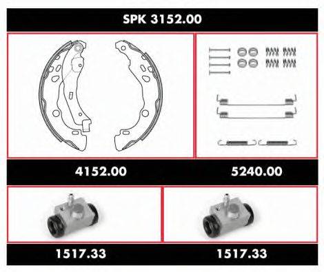 Комплект тормозов, барабанный тормозной механизм REMSA SPK 3152.00