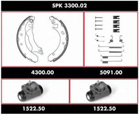 Комплект тормозов, барабанный тормозной механизм REMSA SPK 3300.02