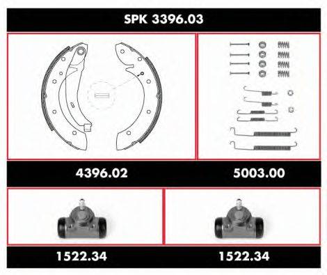 Комплект тормозов, барабанный тормозной механизм REMSA SPK 3396.03