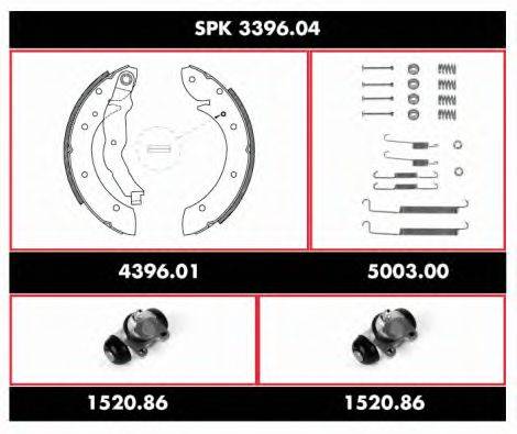 Комплект тормозов, барабанный тормозной механизм REMSA SPK 3396.04