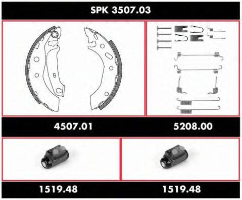 Комплект тормозов, барабанный тормозной механизм REMSA SPK 3507.03
