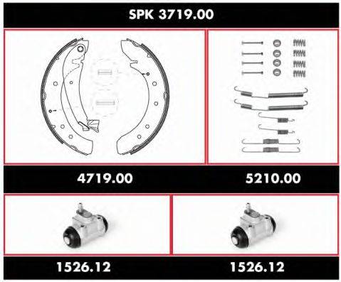 Комплект тормозов, барабанный тормозной механизм REMSA SPK 3719.00