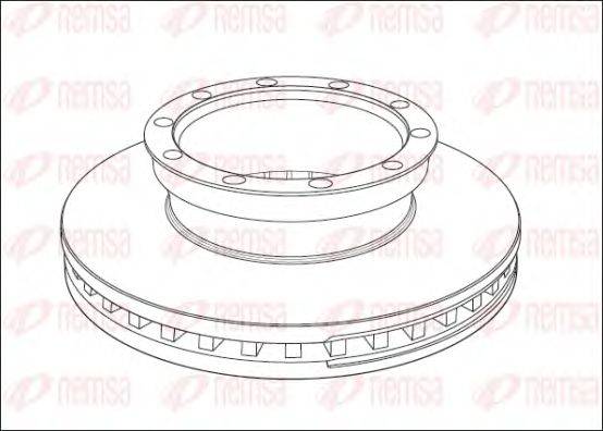 Тормозной диск REMSA 101020