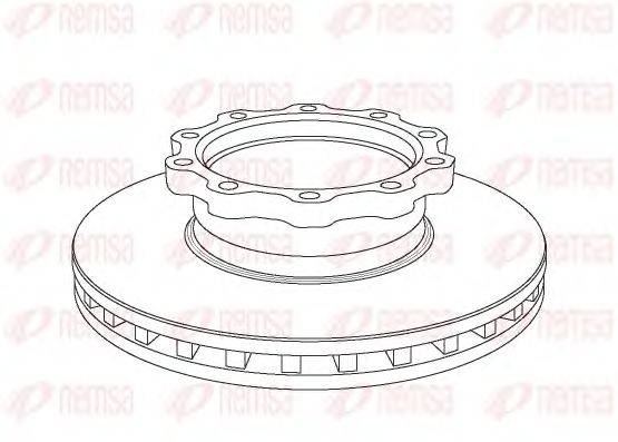 Тормозной диск REMSA 103820