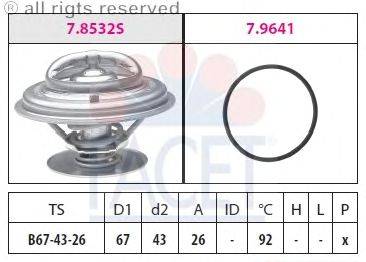 Термостат, охлаждающая жидкость FACET 78532