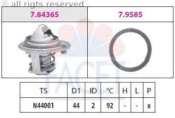 Термостат, охлаждающая жидкость FACET 78579