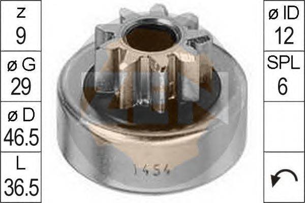 Привод с механизмом свободного хода, стартер ERA 1454