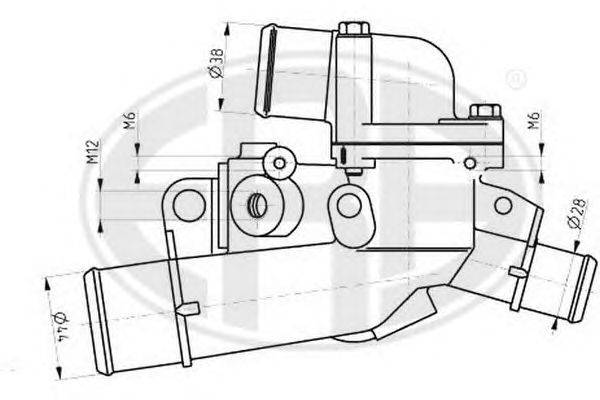 Термостат, охлаждающая жидкость ERA 350344