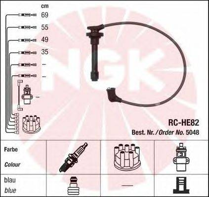 Комплект проводов зажигания NGK 5048