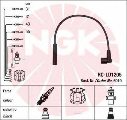 Комплект проводов зажигания NGK 6019