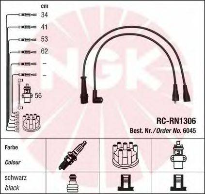 Комплект проводов зажигания NGK 6045