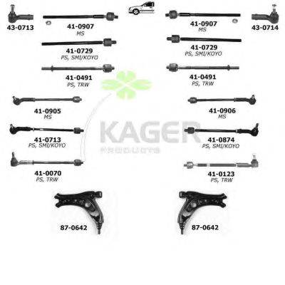 Подвеска колеса KAGER 800381