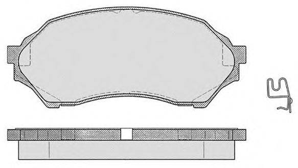 Комплект тормозных колодок, дисковый тормоз RAICAM 732.0