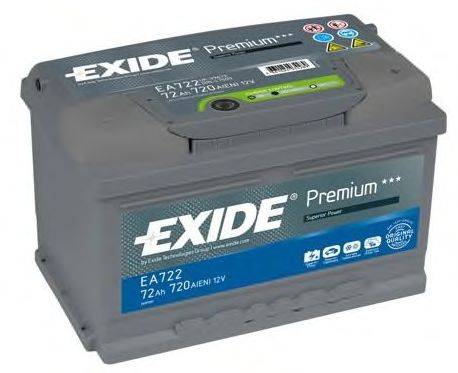 Стартерная аккумуляторная батарея; Стартерная аккумуляторная батарея EXIDE EA722