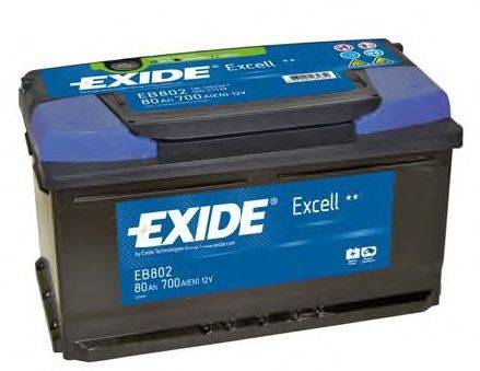 Стартерная аккумуляторная батарея; Стартерная аккумуляторная батарея EXIDE EB802