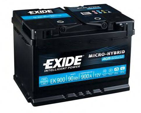 Стартерная аккумуляторная батарея; Стартерная аккумуляторная батарея EXIDE EK900