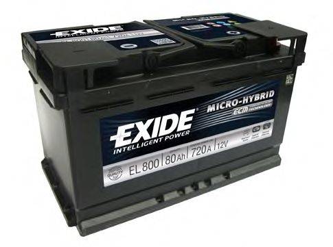 Стартерная аккумуляторная батарея; Стартерная аккумуляторная батарея EXIDE EL800