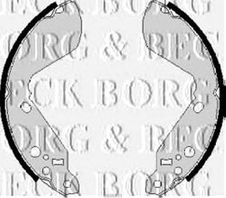 Комплект тормозных колодок BORG & BECK BBS6031