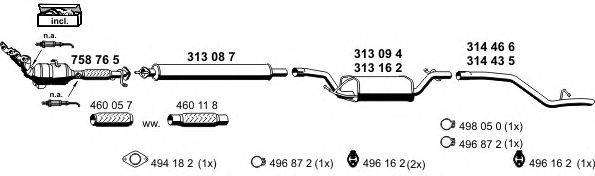 Система выпуска ОГ ERNST 031044