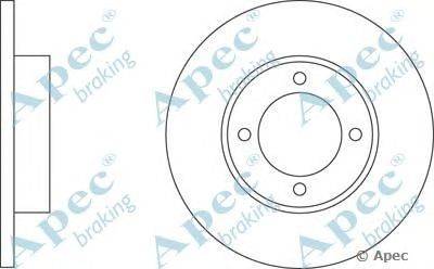 Тормозной диск APEC braking DSK162