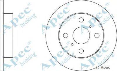 Тормозной диск APEC braking DSK245
