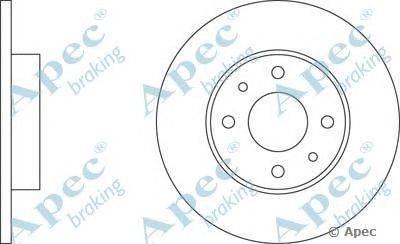Тормозной диск APEC braking DSK255