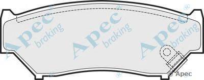 Комплект тормозных колодок, дисковый тормоз APEC braking PAD1520