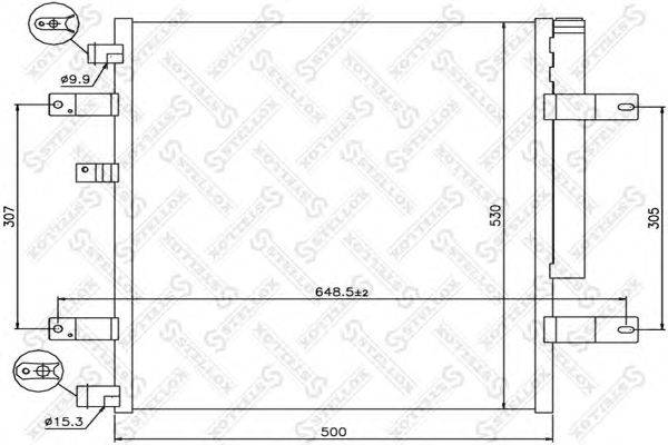 Конденсатор, кондиционер STELLOX 10-45765-SX