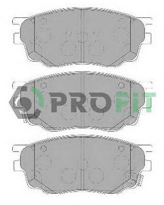 Комплект тормозных колодок, дисковый тормоз PROFIT 50001707
