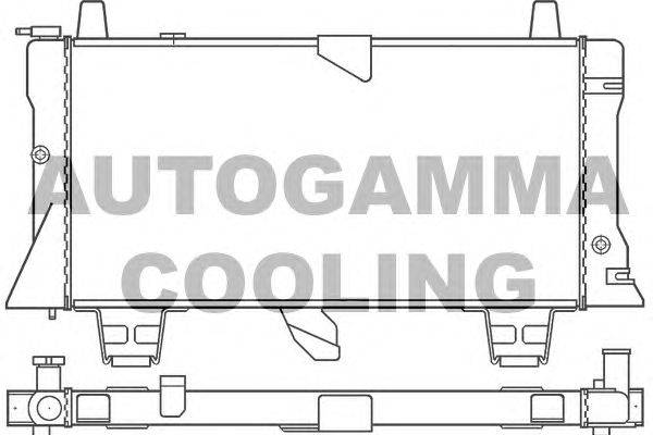 Радиатор, охлаждение двигателя AUTOGAMMA 100179