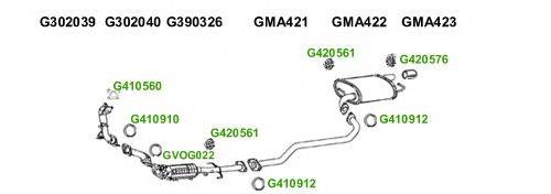 Система выпуска ОГ GT Exhaust 10430