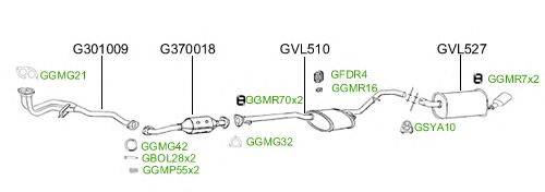 Система выпуска ОГ GT Exhaust 2501