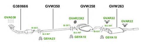 Система выпуска ОГ GT Exhaust 2913