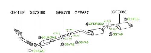 Система выпуска ОГ GT Exhaust 631