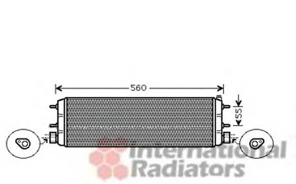 масляный радиатор, двигательное масло VAN WEZEL 30003387