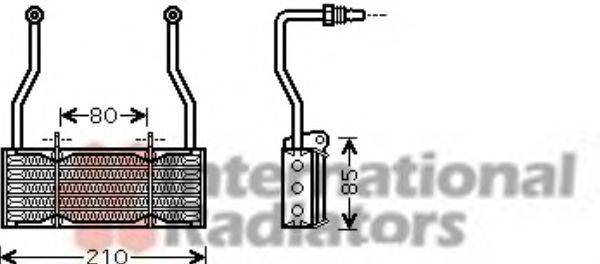 масляный радиатор, двигательное масло VAN WEZEL 09003022