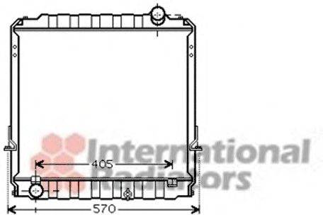 Радиатор, охлаждение двигателя VAN WEZEL 53002396