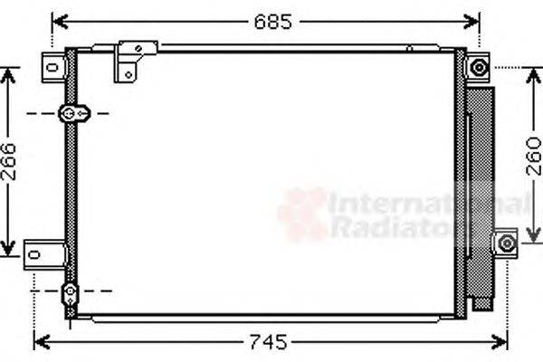 Конденсатор, кондиционер VAN WEZEL 53005409