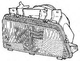 Основная фара VAN WEZEL 4046943V