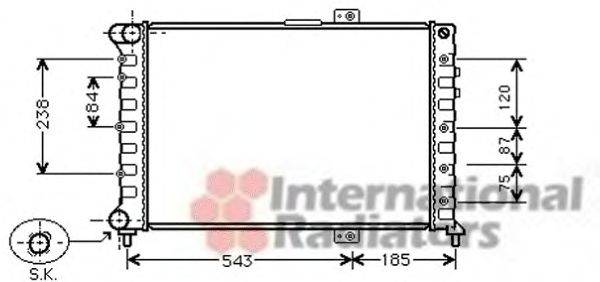 Радиатор, охлаждение двигателя PAPE 1015