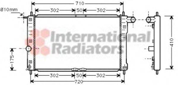Радиатор, охлаждение двигателя 4SEASONS 107014