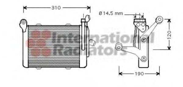 масляный радиатор, двигательное масло BEHR 8MO376726011