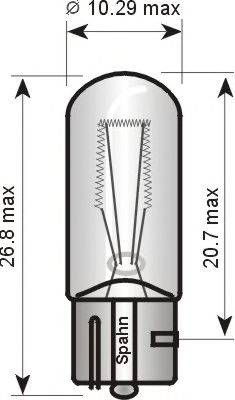 Лампа накаливания, стояночные огни / габаритные фонари SPAHN GLÜHLAMPEN BL2508